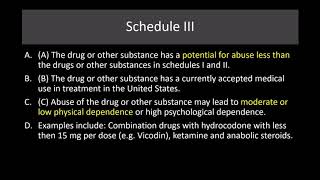Lecture 9   Introduction to the Controlled Substances Act