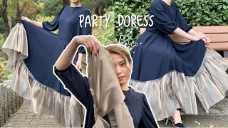 DIY  Party Doress tutorial  Vol.045  結婚式のお呼ばれ服
