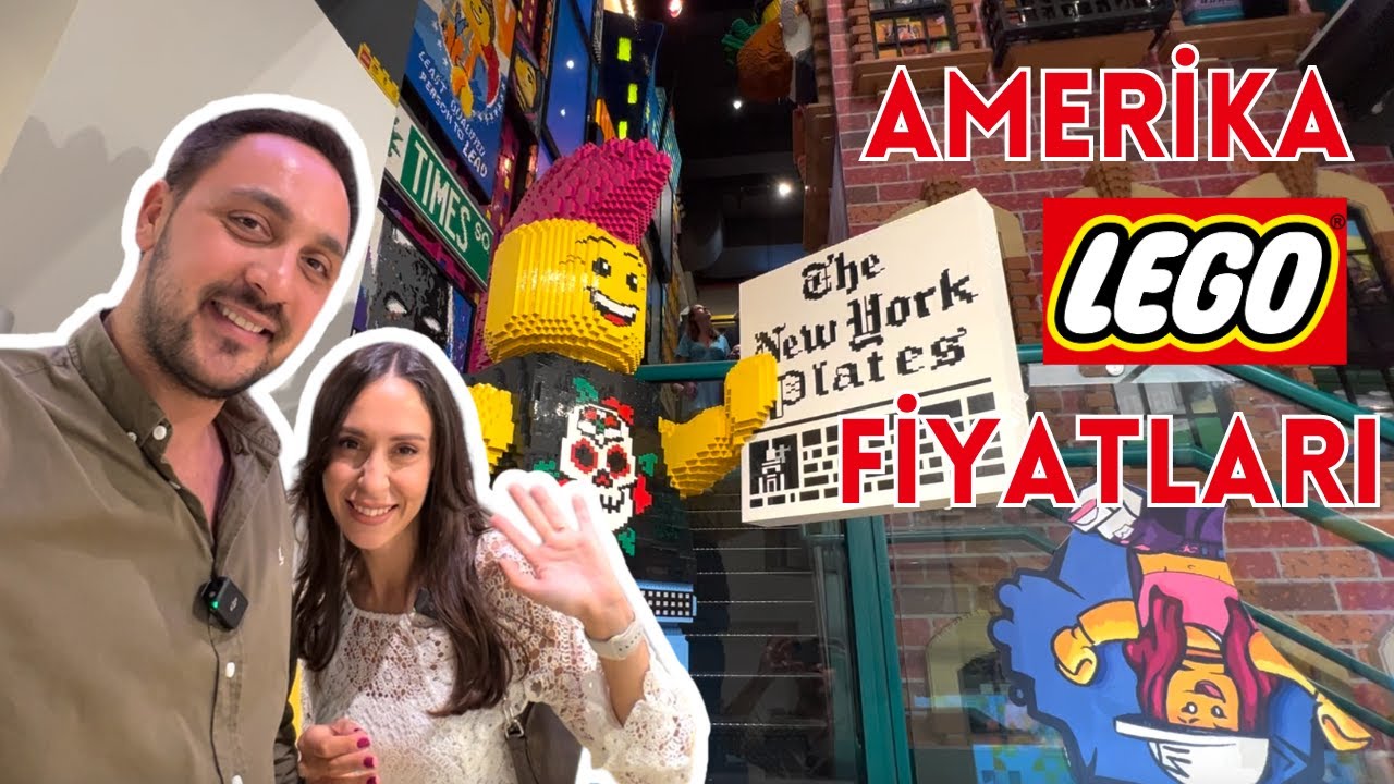 Türkiye'de Olmayan LEGO'lar! Amerikanın En Büyük Lego Mağazasını Gezdik #lego