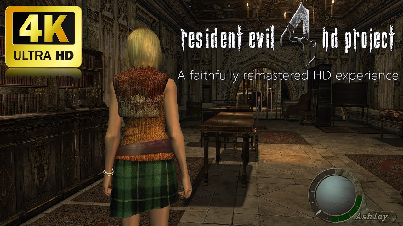 Resident Evil 4 HD Mod Remastered (PC) 4K 60FPS Gameplay - (RE 4 HD  Project) 