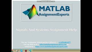 Signals And Systems Assignment Help