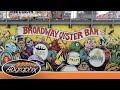 Vinyl brick wall mural  broadway oyster bar  drone footage  adgraphix
