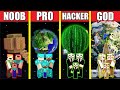 Minecraft Battle: STAIRS TO THE PLANET HOUSE BUILD CHALLENGE - NOOB vs PRO vs HACKER vs GOD / EARTH