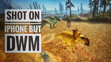 Shot on iphone  meme but in dwm (dinosaur world mobile roblox meme)
