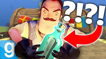 HELLO NEIGHBOR STOLE THE KRUSTY KRAB?! | Gmod Sandbox Fun (Hello Neighbor and Spongebob Mods)