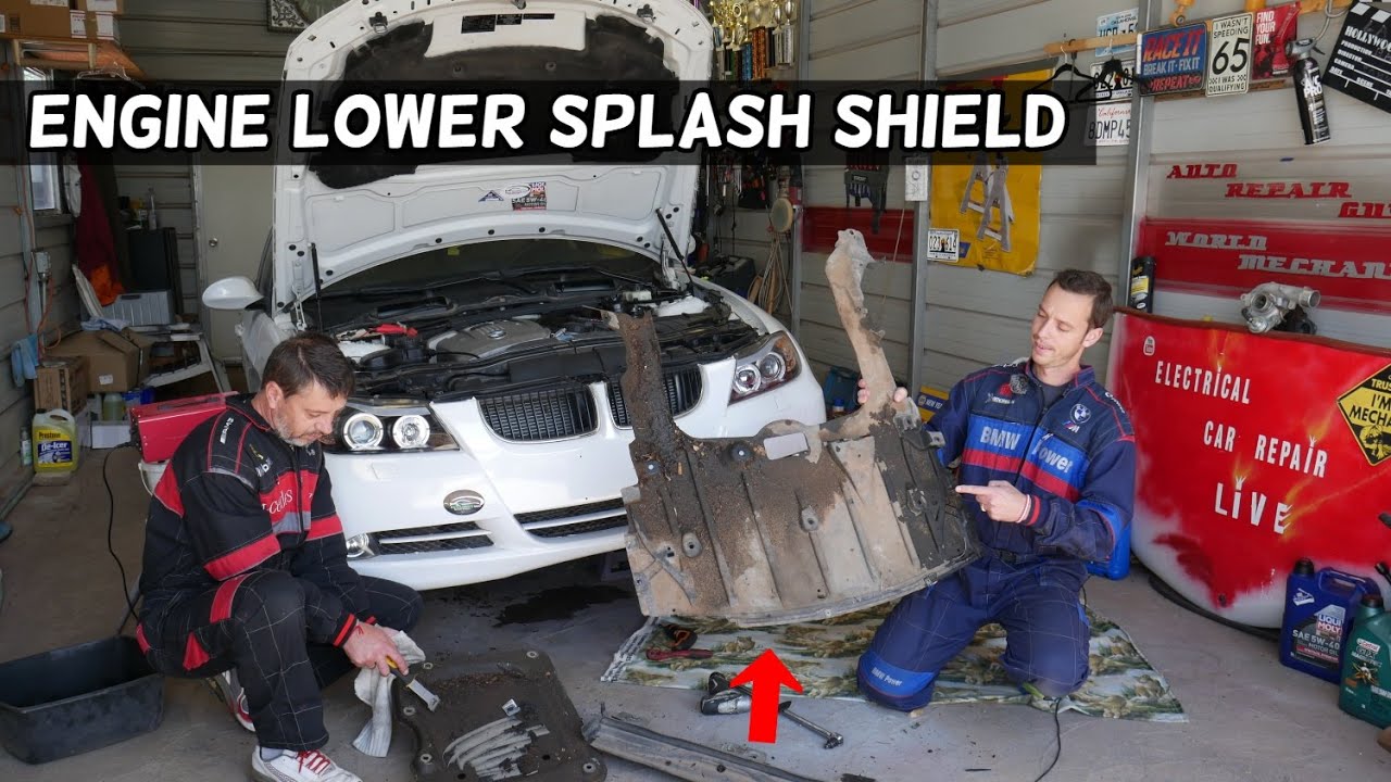 Garage-Pro Front Engine Splash Shield for BMW 128I 2008-2013 Under Cover Convertible 