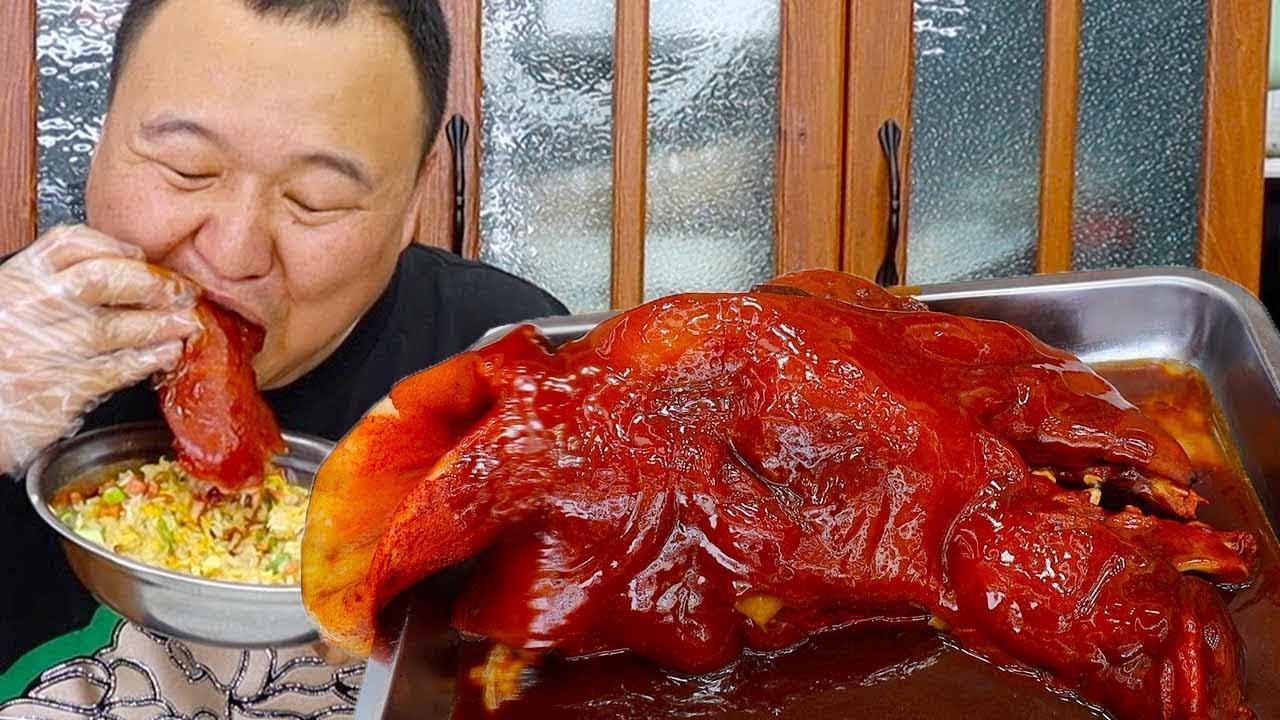 10 catties of pig's head, Ah Qiang made 'spicy stewed pig's head', soft and rotten and boneless!