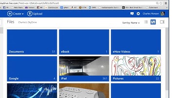How to Share Microsoft SkyDrive Files : High-Tech Topics