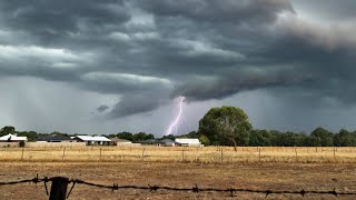 Thunderstorm timelapse with lightning