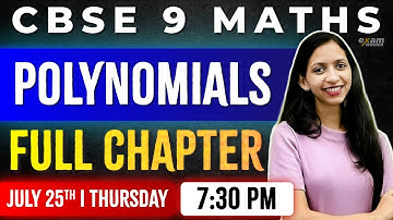 Cbse Class 9 Maths  | Polynomials | Chapter 2| Oneshot   | Exam winner