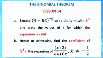 Binomial theorem formula| Expand binomials with fractional powers #alevelmathspaper1 #wjec