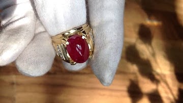 Nhẫn Ruby Nam hàng VIP - da quy luc yen - IRUBY