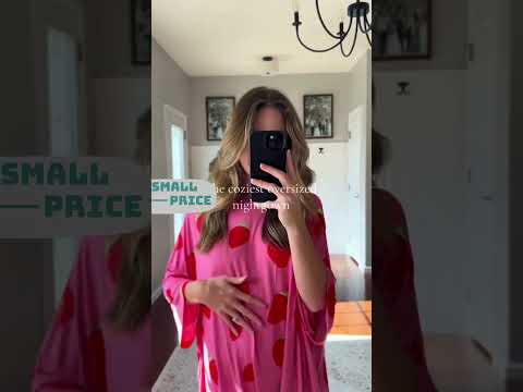 Ночная рубашка оверсайз с карманами SenbyNightwear, one size, видео 1