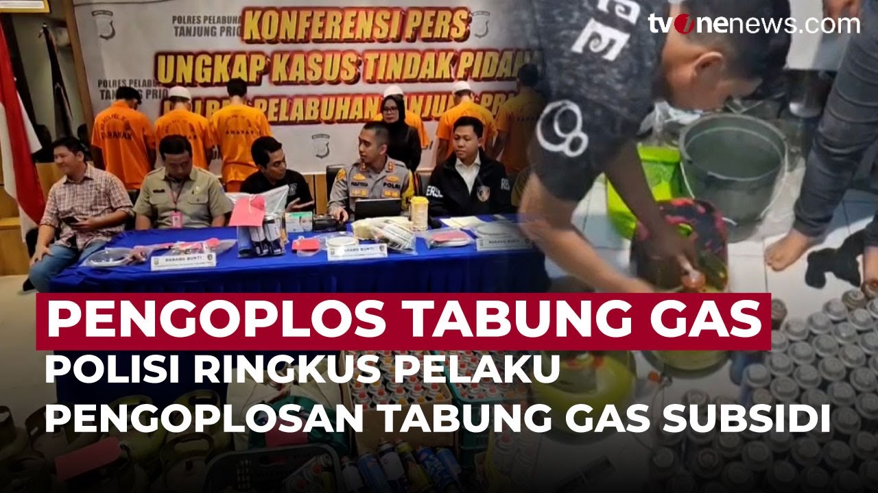 Detik-detik Polisi Bongkar Praktik Oplos Tabung Gas Subsidi ke Gas Portable | OneNews Update