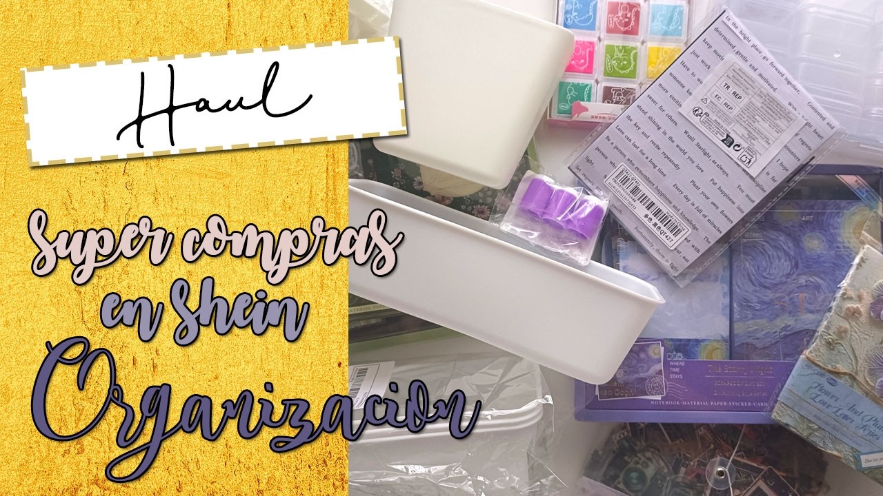 HAUL COMPRAS EN SHEIN | Organización, journaling, scrapbook  | TE DIGO COMO CONSEGUIRLO GRATIS