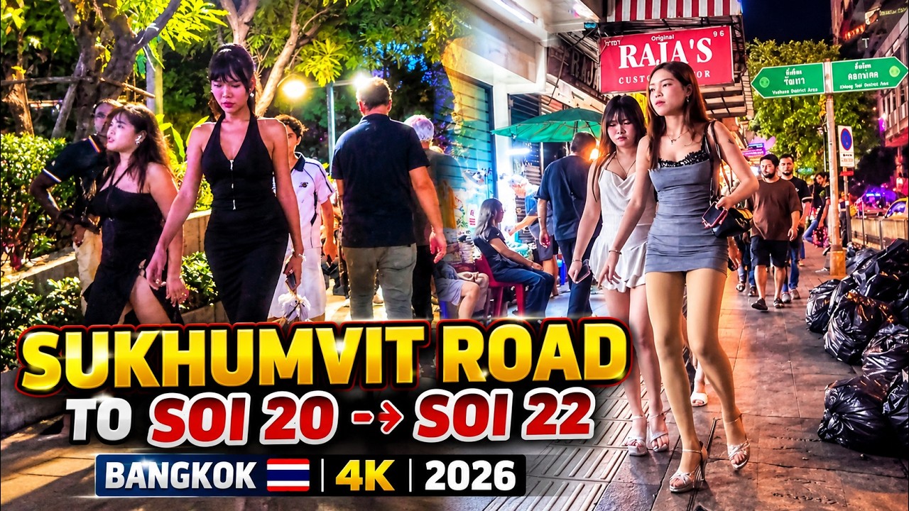 🌃 SUKHUMVIT ROAD TO SOI 20 & SOI 22 — BANGKOK 🇹🇭 - YouTube