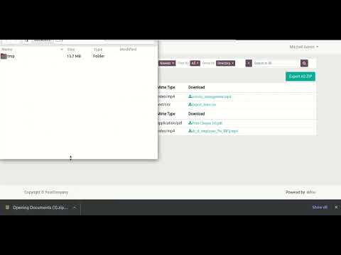 Portal Document - Directory Export As Zip File Odoo