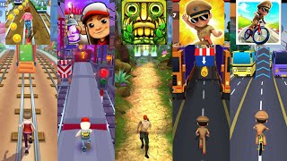 Subway Princess Runner 🆚 Temple Run 2 🆚 Subway Surfers 🆚 Little Singham 🆚 Little Singham Cycle Race screenshot 1