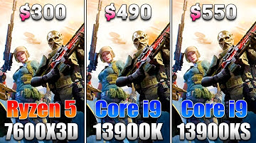 Ryzen 5 7600X3D vs Core i9 13900K vs Core i9 13900KS | PC Gameplay Benchmark Tested
