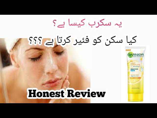 Garnier Skin Natural Brightening Scrub | fair skin in one application | one tone fairer skin class=