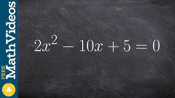 Learn how to complete the square by factoring out a term