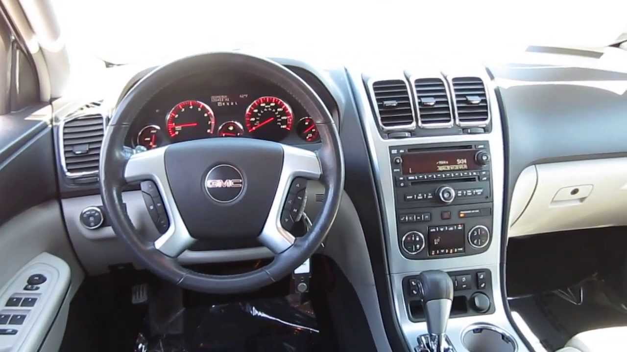 2007 Gmc Acadia White Stock L155519 Interior Youtube