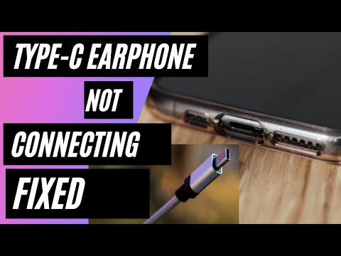 audio not working on Type C earphones connecting to mobile...