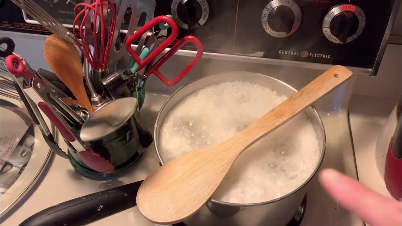 In the Kitchen with Mama Kahn, how do you keep a pot from boiling over