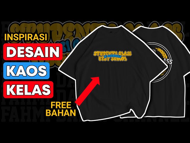 Bahan desain kaos kelas | Bikin desain kaos kelas | Desain di HP class=