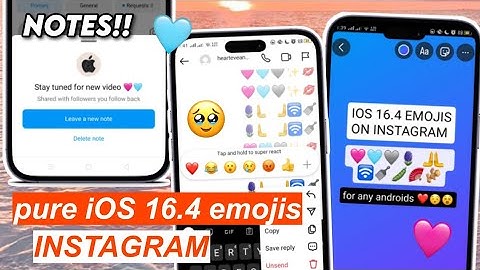Pure iOS 16.4 New Emojis on Instagram app only