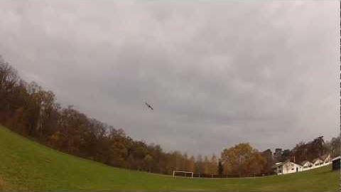 HEXcopter SIX KK2 1.4 fast flight over soccer field