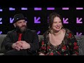 Stars of "Scandal" Guillermo Diaz and Katie Lowes in the 2023 SXSW Studio