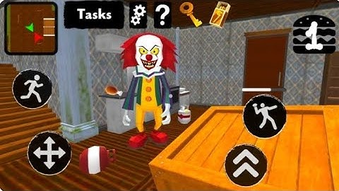 Neighbor Clown. Scary Escape Level 1-5