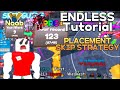 Endless tutorial placement and skip strategy  endless toilet tower defense