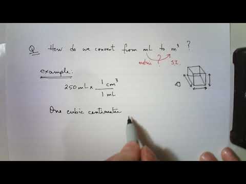 Video: How To Convert A Millimeter To Cubic Meters