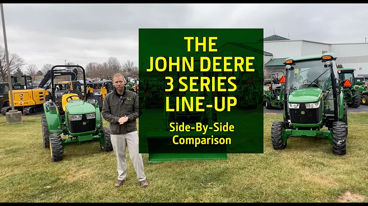 Side By Side Comparison of the John Deere 3 Series Compact Tractors.