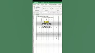 SOPA de LETRAS en EXCEL #excel #superexcel