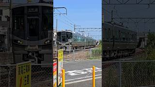 1時間に1本の単線 JR和歌山線 五位堂駅11時～14時五位堂第二号踏切通過