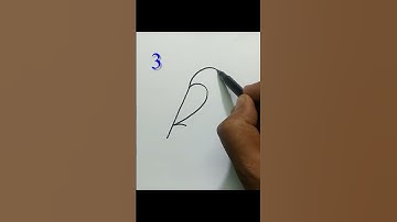 Easy Bird Drawing using Numbers 1 to 7