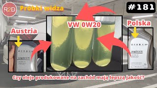 Do oils produced in the West have better quality? Austria vs. Poland, VW 0W20 #181