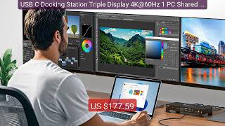 USB C Docking Station Triple Display 4K@60Hz 1 PC Shared 3 ... — Top Pick 2026 | Unbeatable Price!