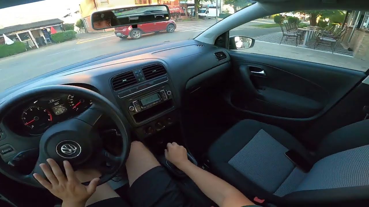 Driving Volkswagen Polo 2009 1.2 Petrol in City POV Onboard Drive