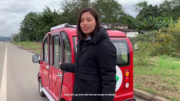 China mini electric car test drive | Introduction | review- Minghong SEV 2