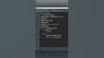 🤓Awesome Python turtle codes #shorts
