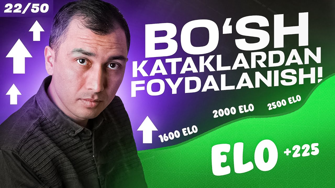 SHAXMATDA BO'SH XONALARDAN FOYDALANISH USLUBI | STRATEGIYA, 22-DARS ...