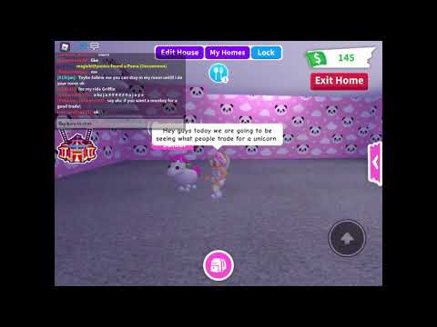 Seeing What People Trade For A Unicorn In Adopt Me Roblox Youtube - trede to account roblox