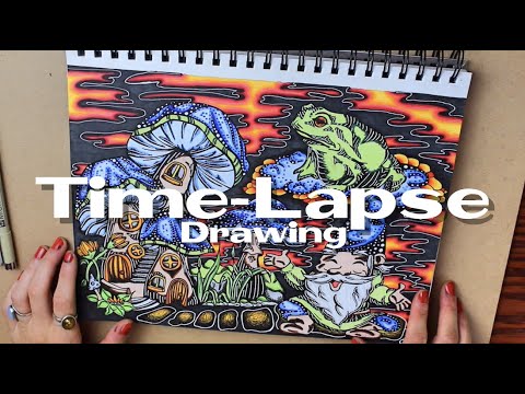 Psychedelic Time-Lapse Drawing (Welcome To My Sketchbook)