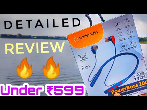 Modernista PowerBass 200 Bluetooth 5.0 Wireless Neckband Headphones