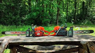 Working day with Husqvarna 592xp and Husqvarna 585