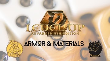 LEVEL UP 5E [Armor & Materials] Advanced 5e Kickstarter Sneak Peek